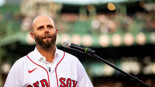 Red Sox Notebook: Pedroia visits camp; Bello on track to return to mound Monday taken at JetBlue Park (Red Sox)